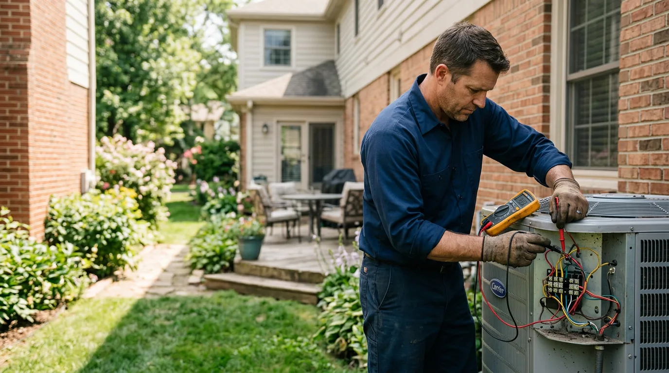 HVAC technician working near Madison, IL